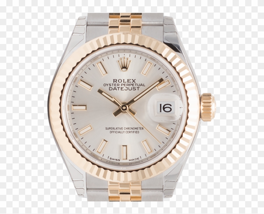 Rolex Lady Datejust 28mm Steel & Yellow Gold Silver - Rolex Clipart