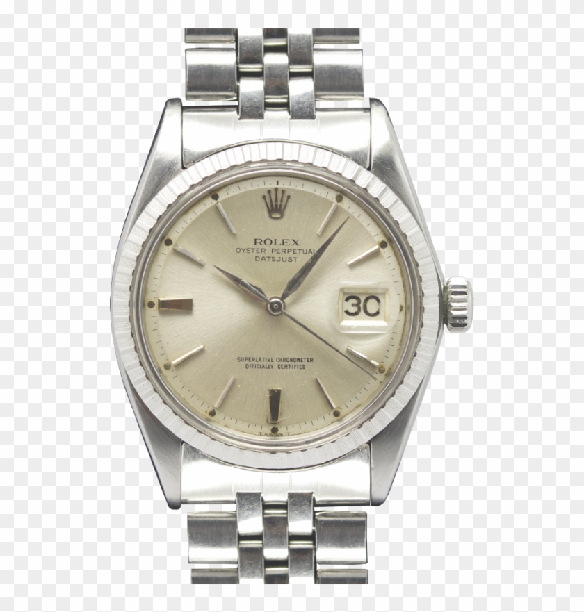 Rolex 1603 Datejust Alpha Hands Silver Dial Horare - Analog Watch Clipart #326469