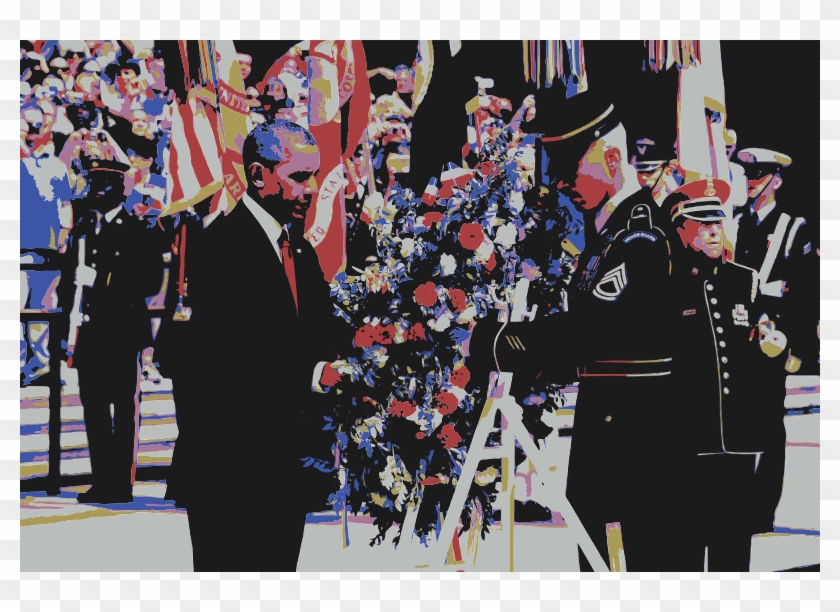 President Barack Obama Wreath Laying Memorial Day - Event Clipart