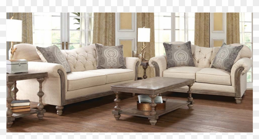Siam Parchment Sofa & Loveseat Clipart #326833