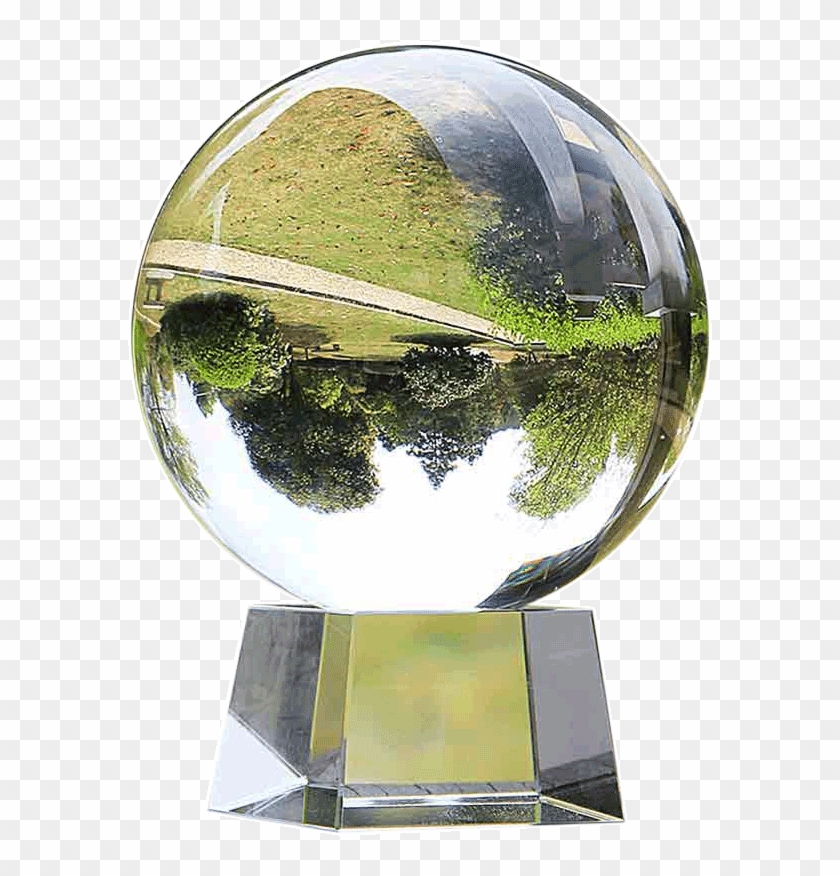 White Crystal Ball Lucky Feng Shui Transparent Acrobatic - Crystal Ball Clipart #327188