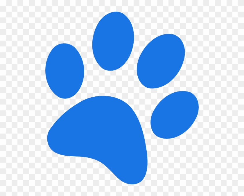 Small - Blue Paws Png Clipart #327411