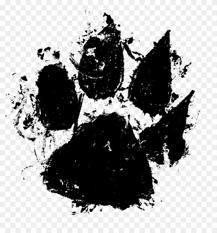 Free Download - Paw Ink Print Transparent Clipart