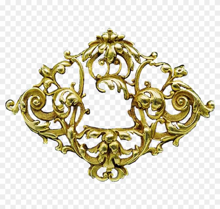 Gold Filigree Png - Art Deco Gold Png Clipart #327513