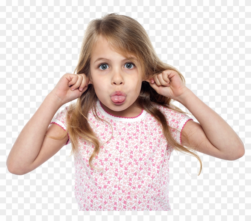 Child Girl - Girl Sticks Tongue Out Clipart