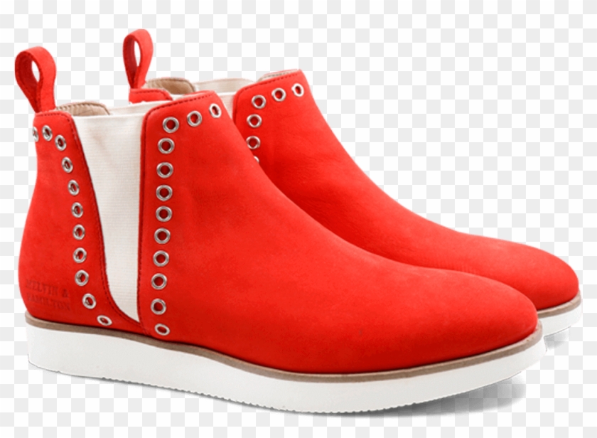 Ankle Boots Melia 7 Elko Nubuk Coral - Leather Clipart