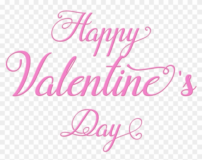 Free Png Download Happy Valentine's Day Pink Text Png - Happy Valentine Day Text Png Clipart