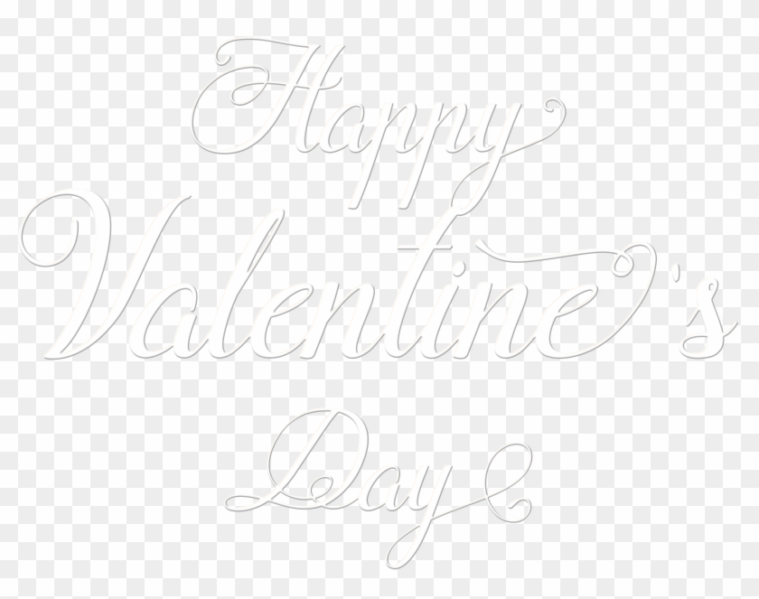 Happy Valentine's Day Text Transparent Png Image - Valentines Day Png Transparent White Clipart