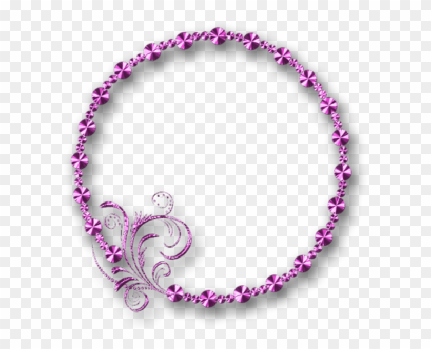 Glossy Pink Frame Purple Filigree No Back Image - South Asian Culture Bracelets Clipart #327928