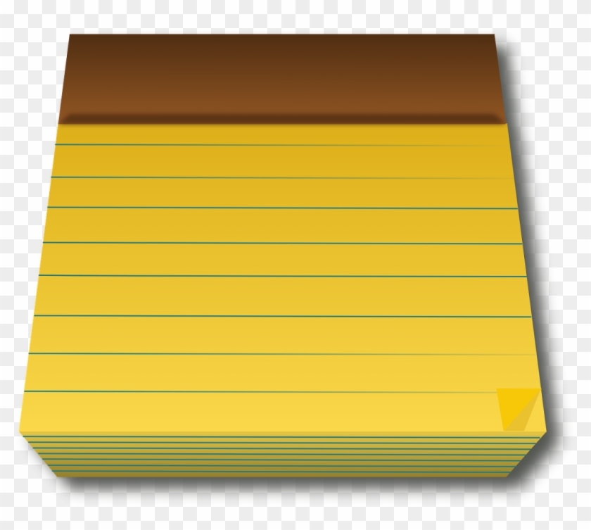 Legal Pad, Yellow, Paper, Blank, Office, Business, - Pad Of Paper Clip Art - Png Download #328098