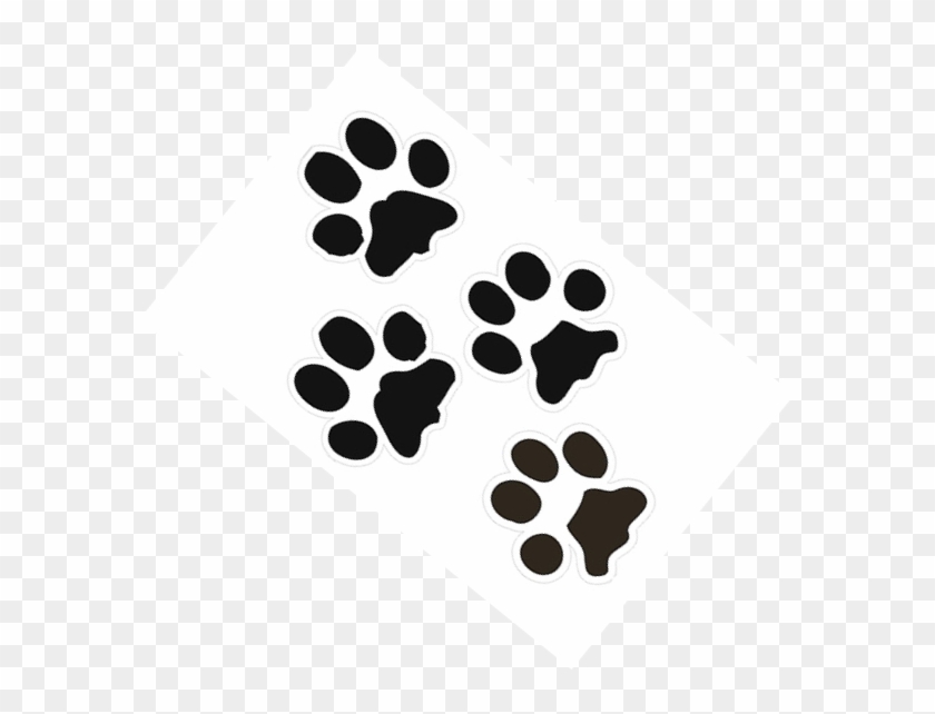 Bobcat Paw Print Outline - Bobcat Paw Prints Clipart