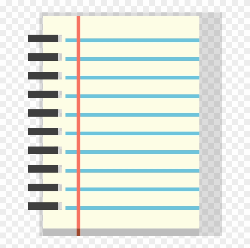 Notebook Clipart - Animated Notebook Page - Png Download
