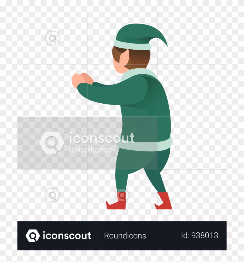 Elf Illustration - Cartoon Clipart