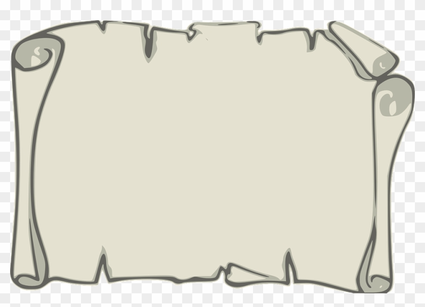 Notebook Clipart Parchment Paper - Paper Scroll Clipart - Png Download