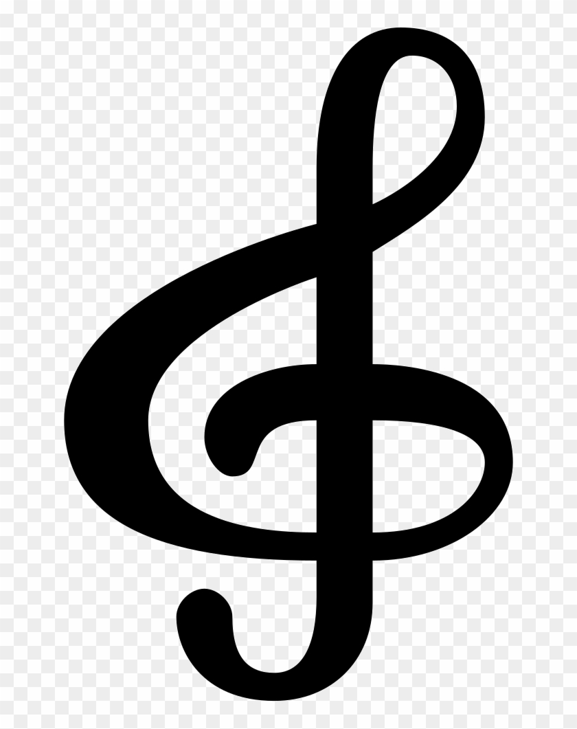 Treble Clef Comments - Nota De Musica Sol Clipart