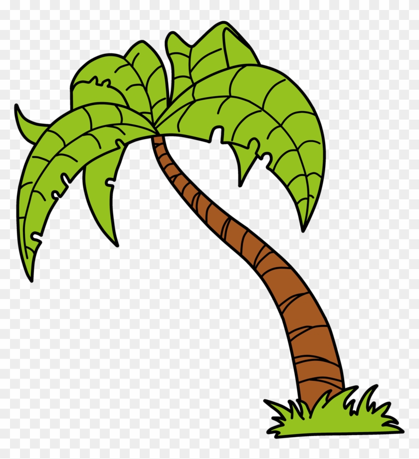 Green Palm Tree Vector - Vector Cartoon Palm Tree Png Clipart #328587