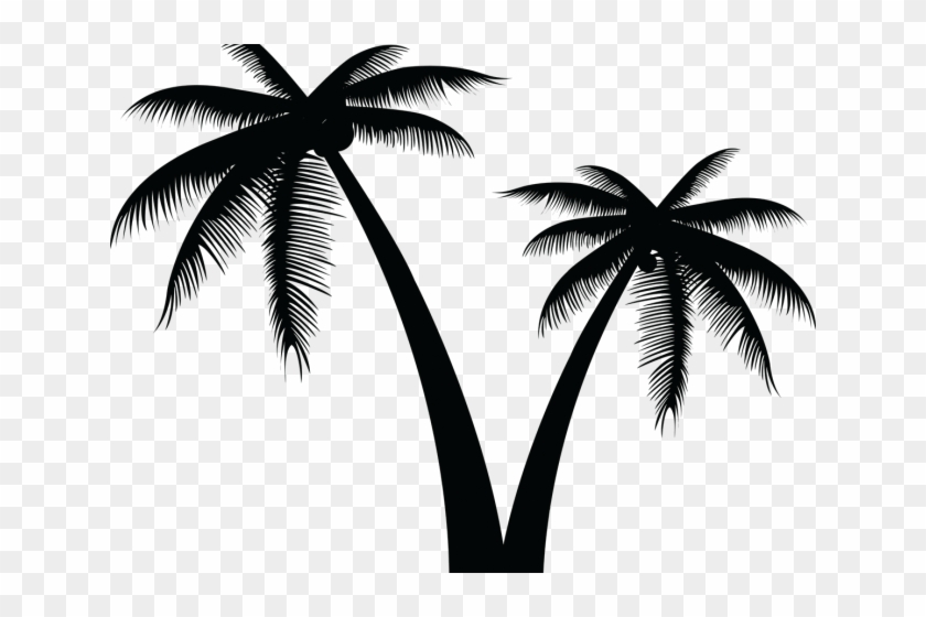Free Tree Vectors - Coconut Tree Logo Vector Png Clipart #328605