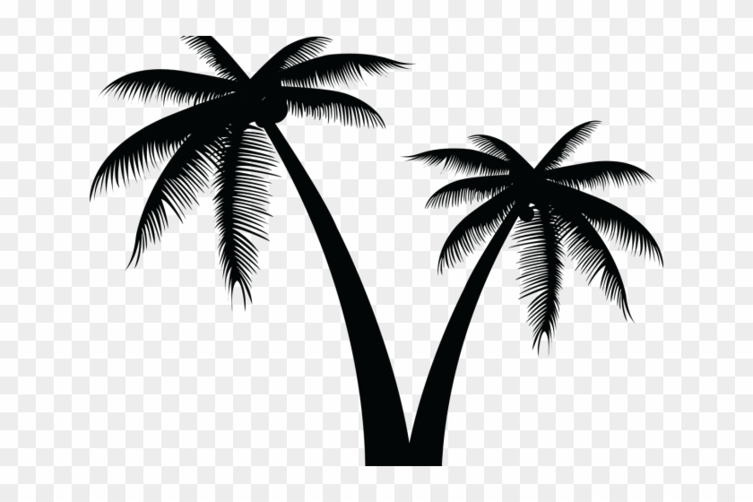 Free Tree Vectors - Coconut Tree Logo Vector Png Clipart