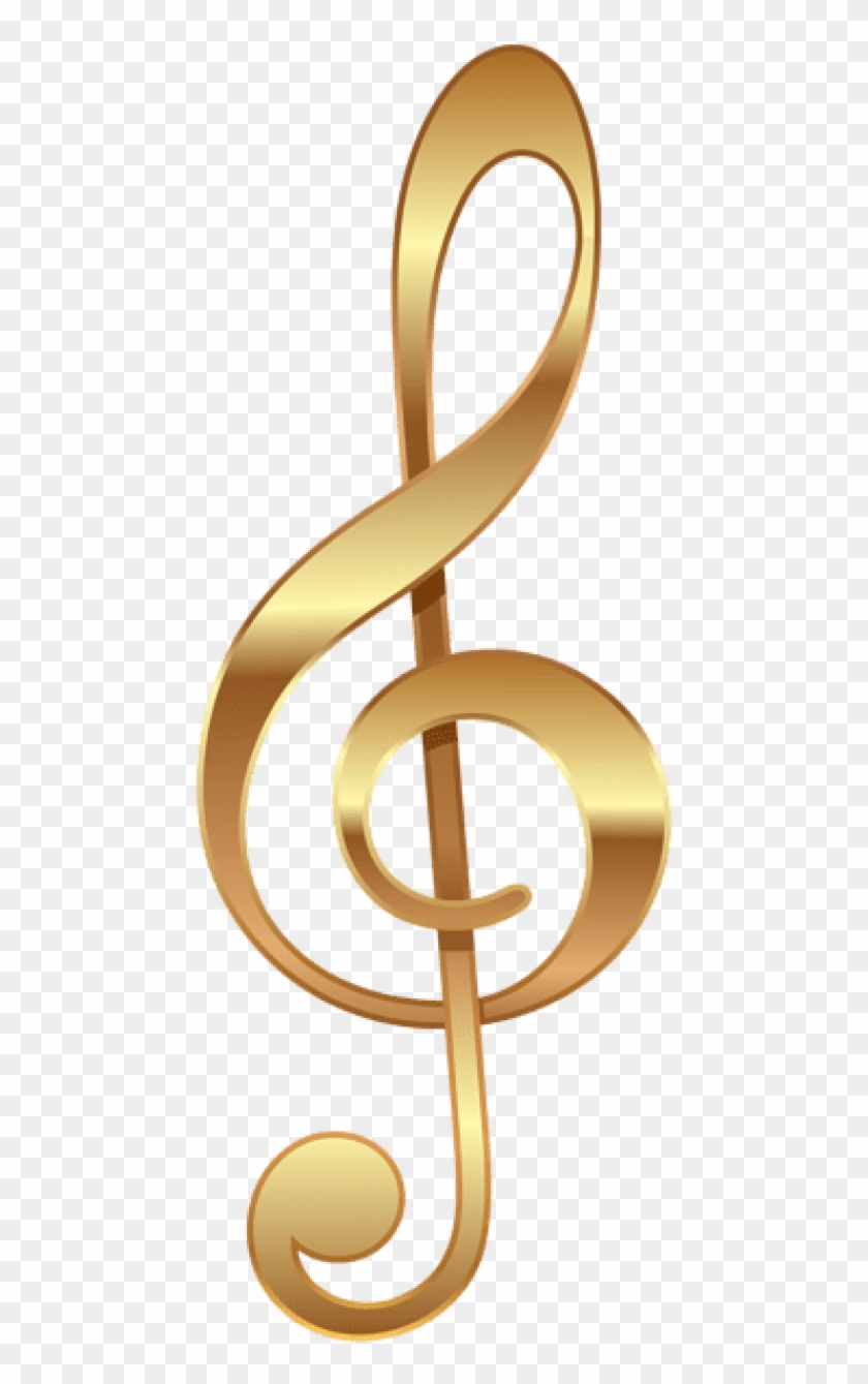 Free Png Download Gold Treble Clef Png Images Background - Gold Treble Clef Png Clipart