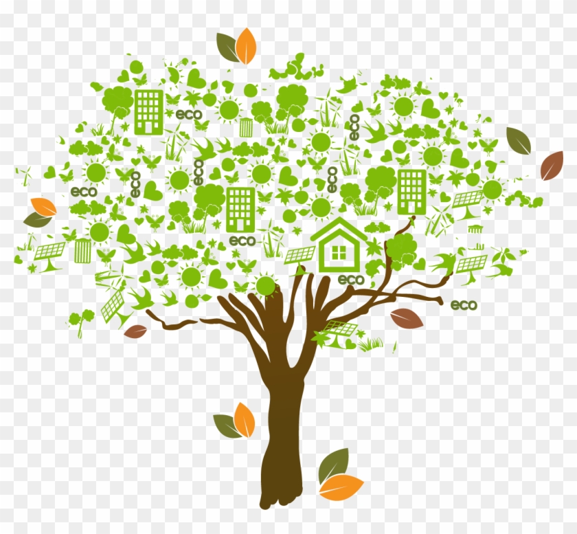 1356 X 1191 6 - Vector Tree Design Png Clipart