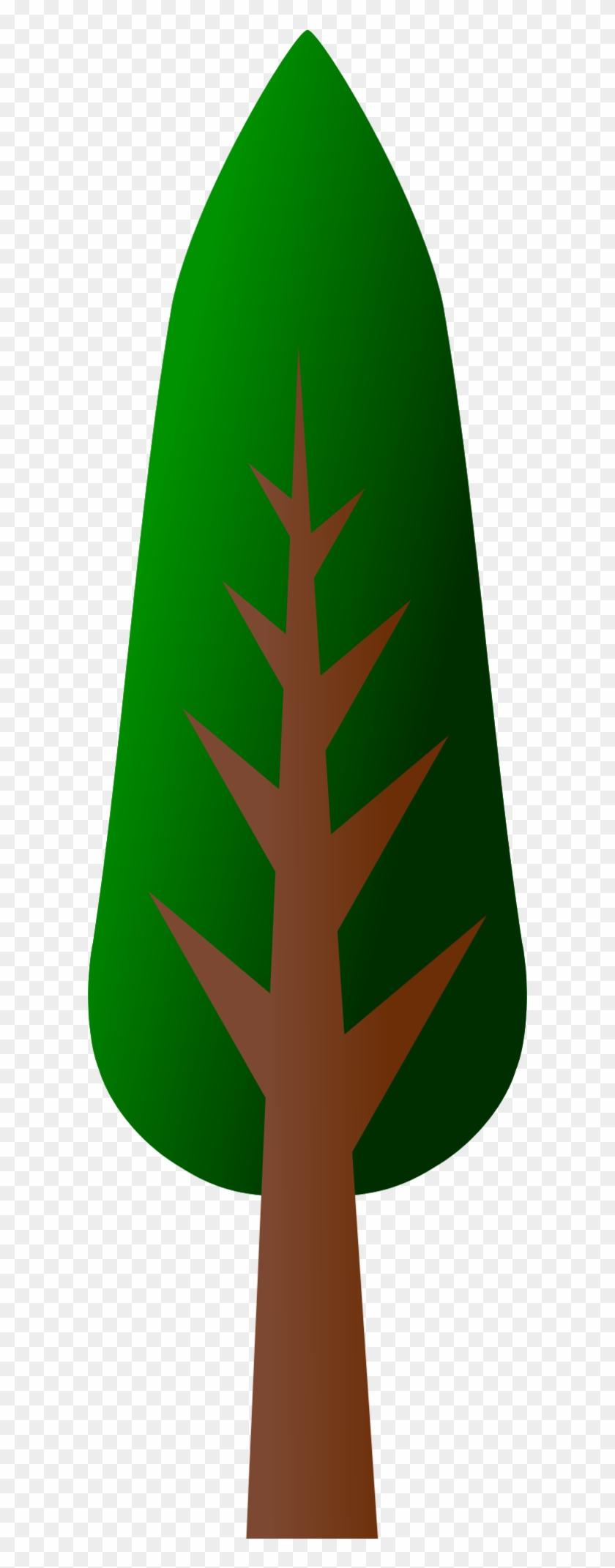 Tree Clip Art Vector Clip Art - Long Trees In Cartoon - Png Download