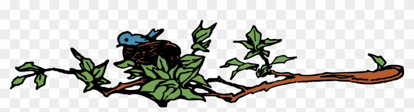 Nest Clipart Tree Vector - Bird Building A Nest Clipart - Png Download #329113