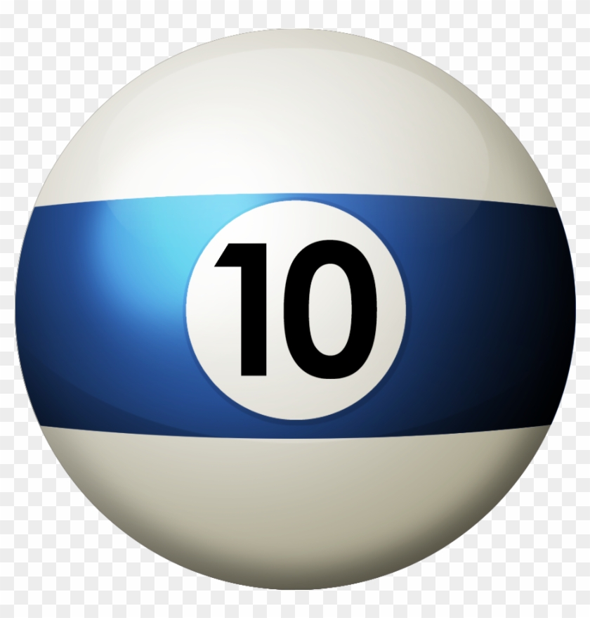 Florida Pool Tour - Pool Ball 10 Png Clipart #329141