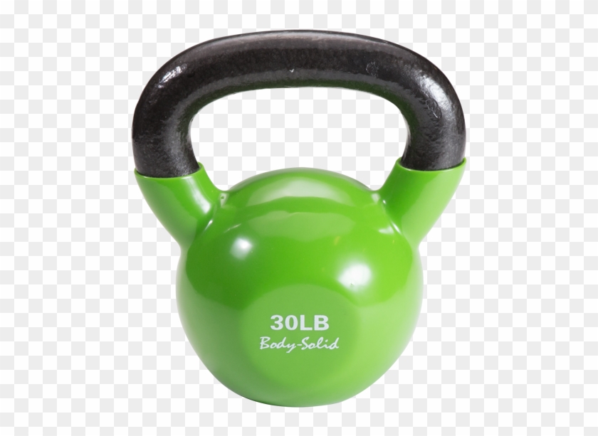 Vinyl Coated Kettlebell By Body-solid - Гантель Png Clipart
