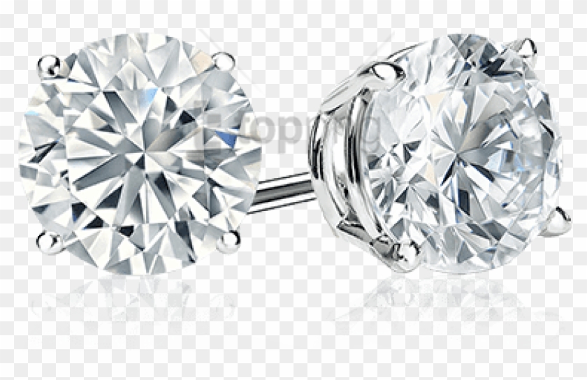 Free Png Diamond Stud Earrings Png Image With Transparent - 4 Claw Diamond Stud Earrings Clipart #3200914