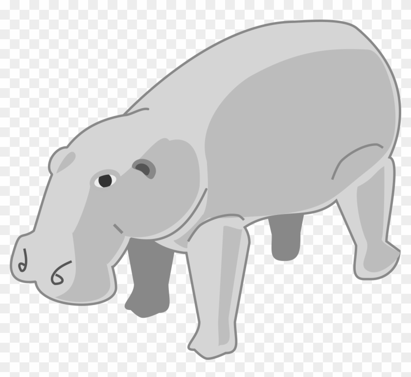 Hippopotamus Clipart - Animated Hippopotamus - Png Download #3201028