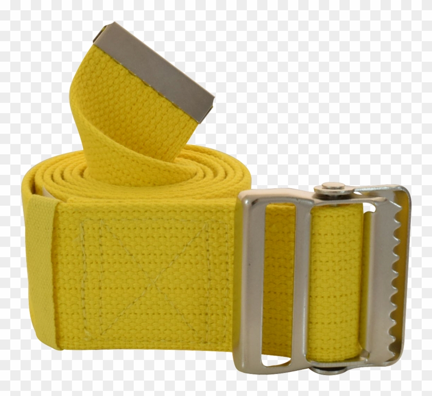 Secure® 60" Yellow Gait Belt W/ Metal Buckle - Belt Clipart