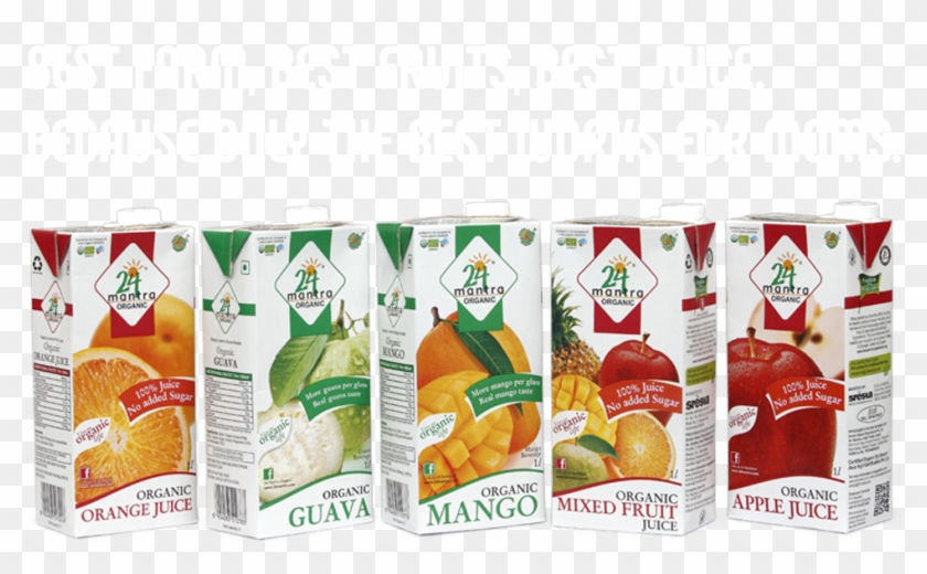 24 Mantra Organic Mango Juice 1l Tetra Pack , Png Download - Convenience Food Clipart #3202593
