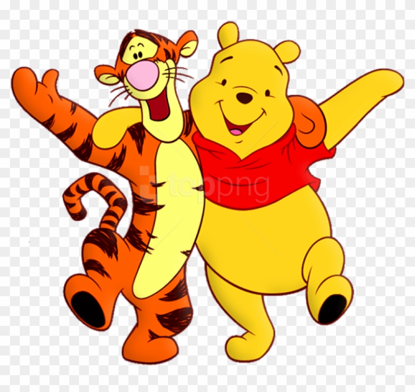 Free Png Download Winnie The Pooh And Tiger Cartoon - Disney Friends Clipart Transparent Png #3203178