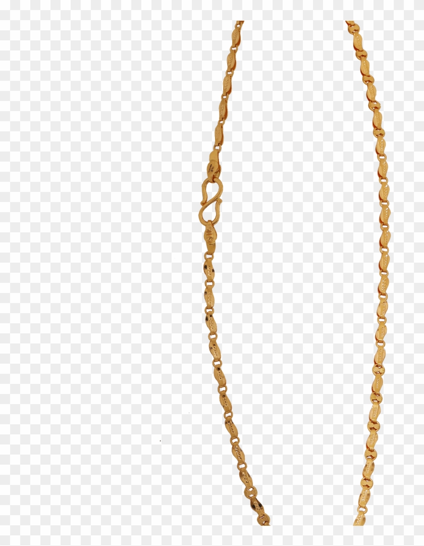 Elegant Paisley Motif Gold Chain - Chain Clipart