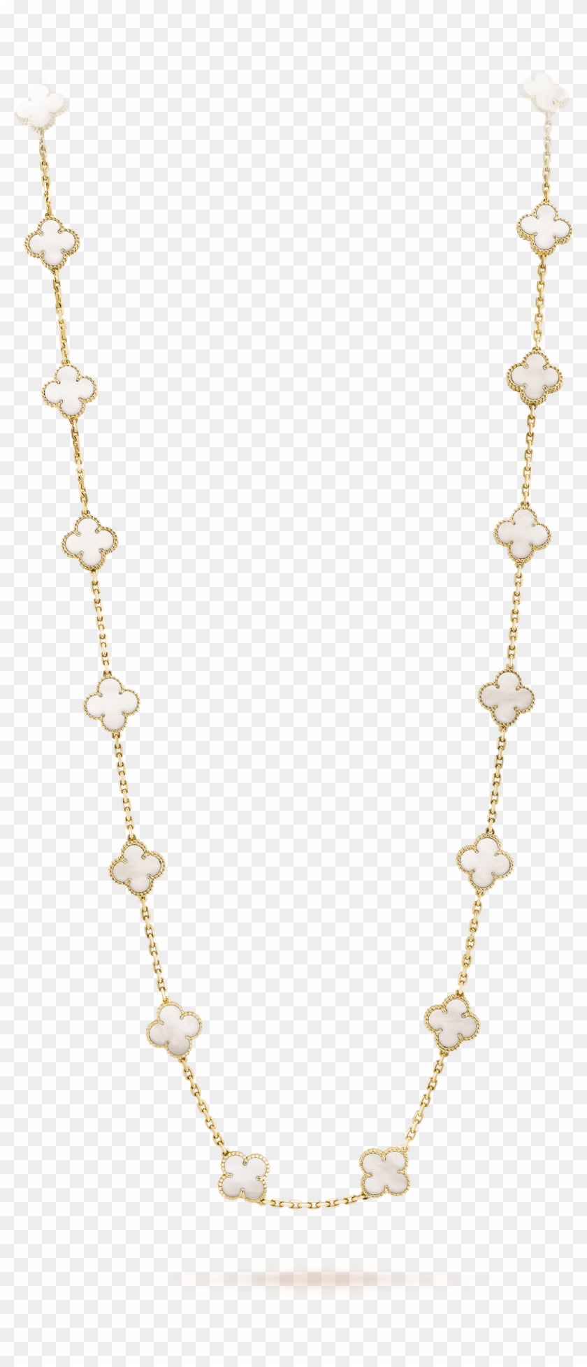 Vintage Alhambra Long Necklace, 20 Motifs - Necklace Clipart #3203821
