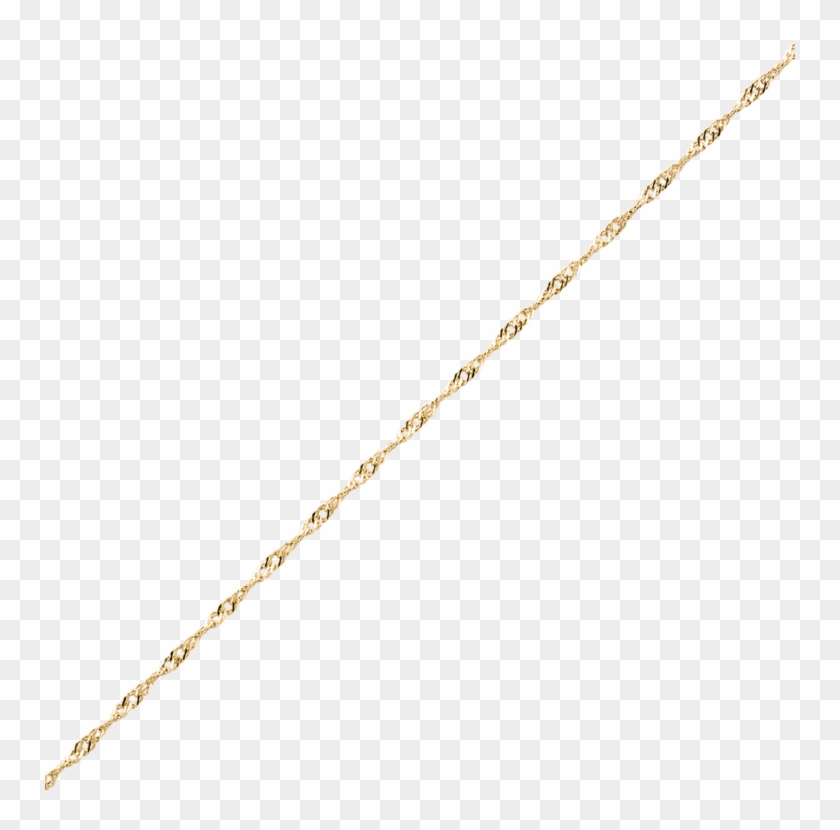 10k Yellow Gold Chain 7'' - Chain Clipart