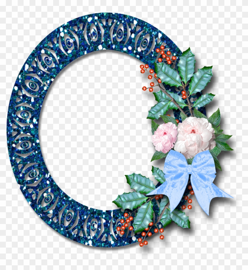 Scrapbook Frame Christmas Png Image - Floral Design Clipart