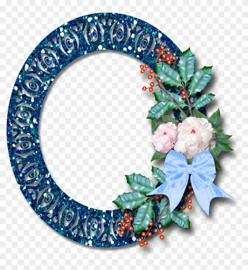 Scrapbook Frame Christmas Png Image - Floral Design Clipart #3204031