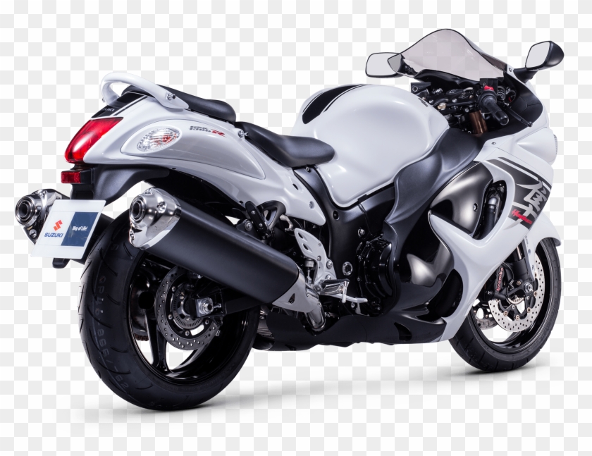 Hayabusa Glass Sparkle Black Pearl Glacier White Rear34 - Motorcycle Clipart #3204074