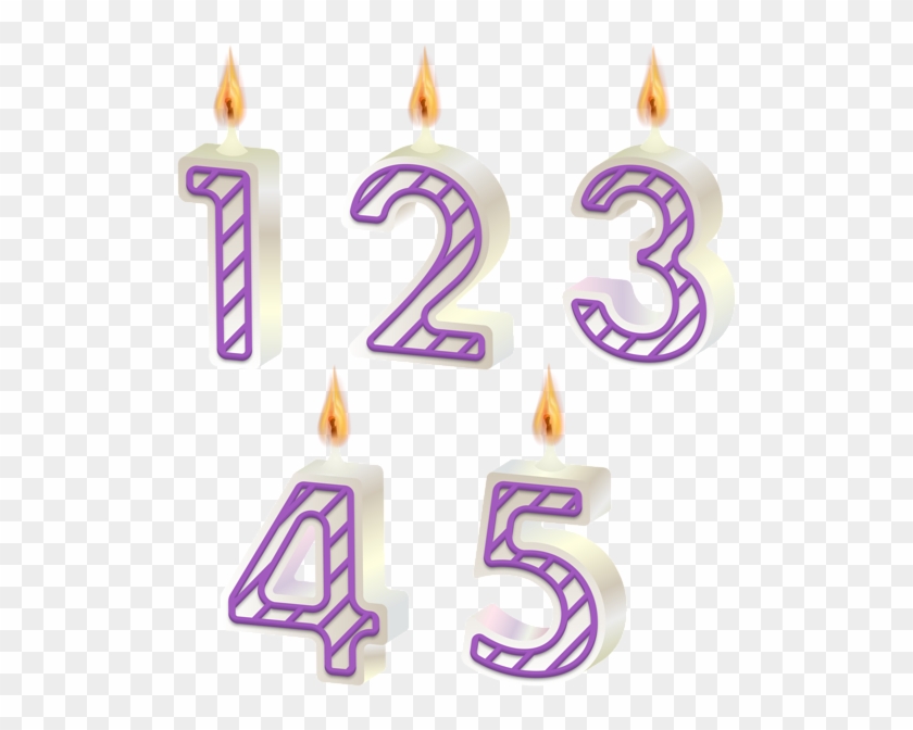 Birthday Candles Part One Transparent Image - Birthday Candle Clipart #3204127