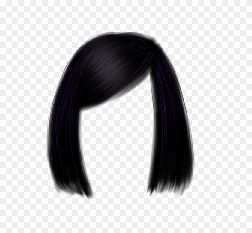 Transparent Hair Black - Women Png Hair Style, Png Download , Transparent  Png Image - PNGitem