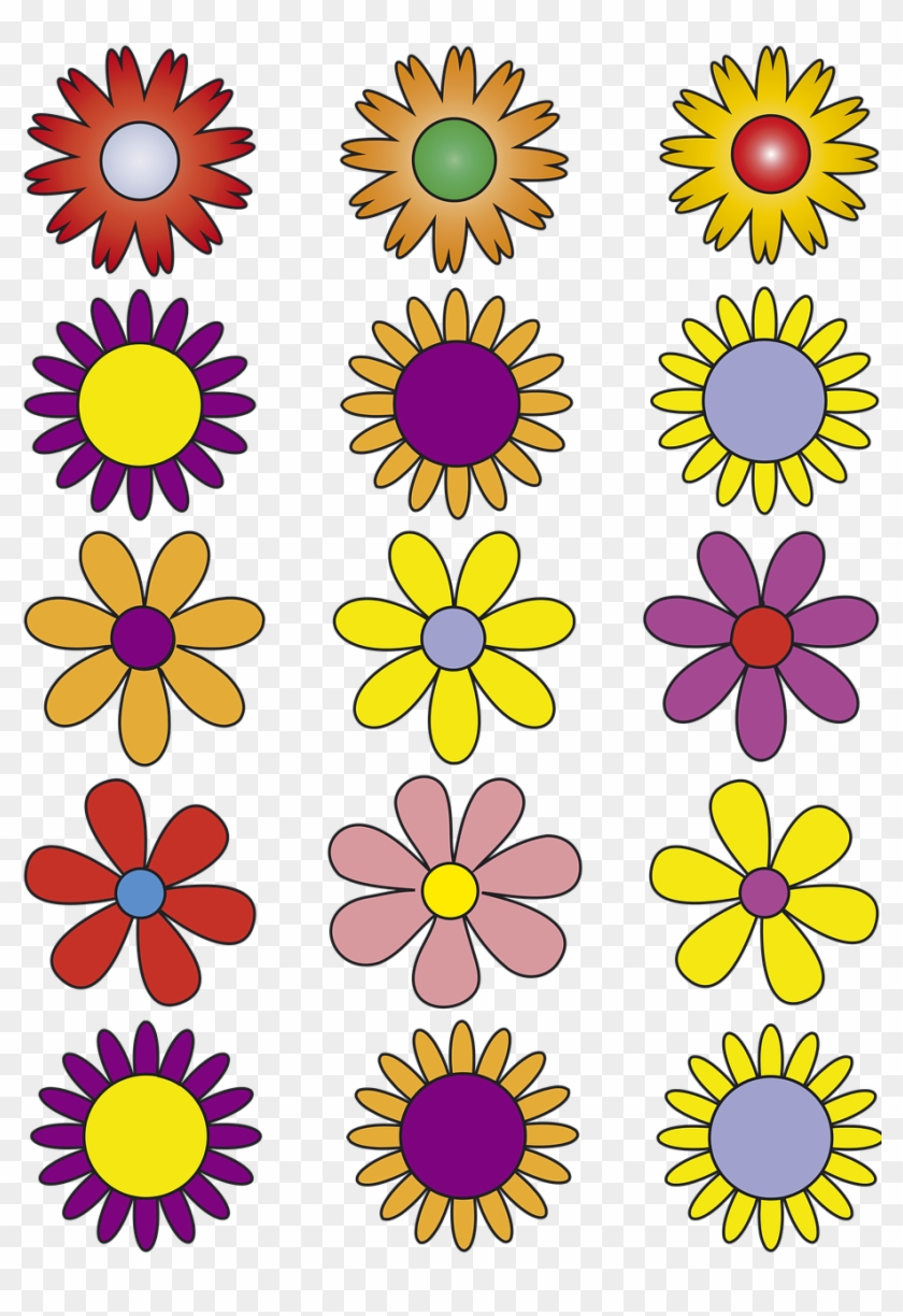 Flowers Vector Flowers Abstract - Bunga Vektor Clipart