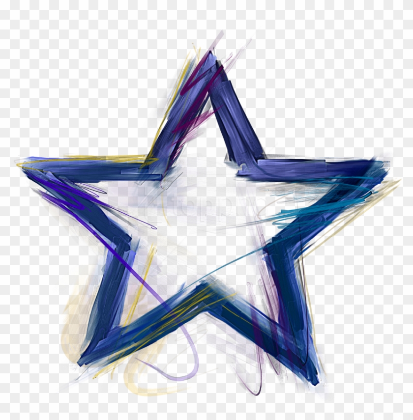 Free Png Download Blue Star Clipart Png Photo Png Images - Star Outline Transparent Png #3205230