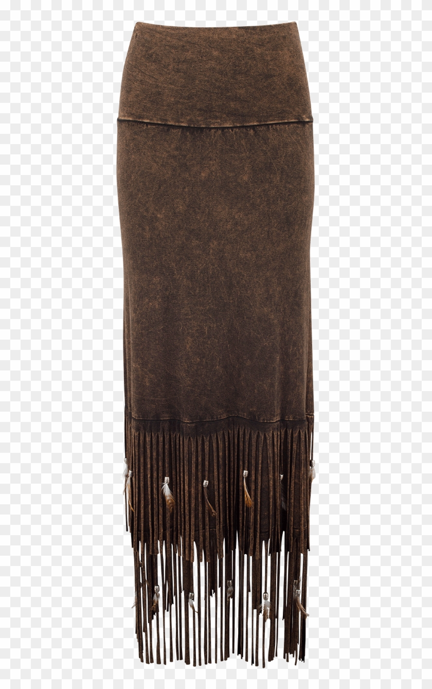 Pat Dahnke Double Fringe Long Skirt - Pencil Skirt Clipart #3205632