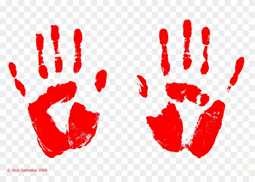 Handprint Transparent Negative - Holi Colourful Hand Png Clipart #3205725