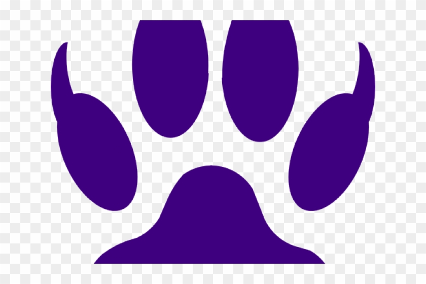 Wolf Paw Print With Claws Clipart #3206238