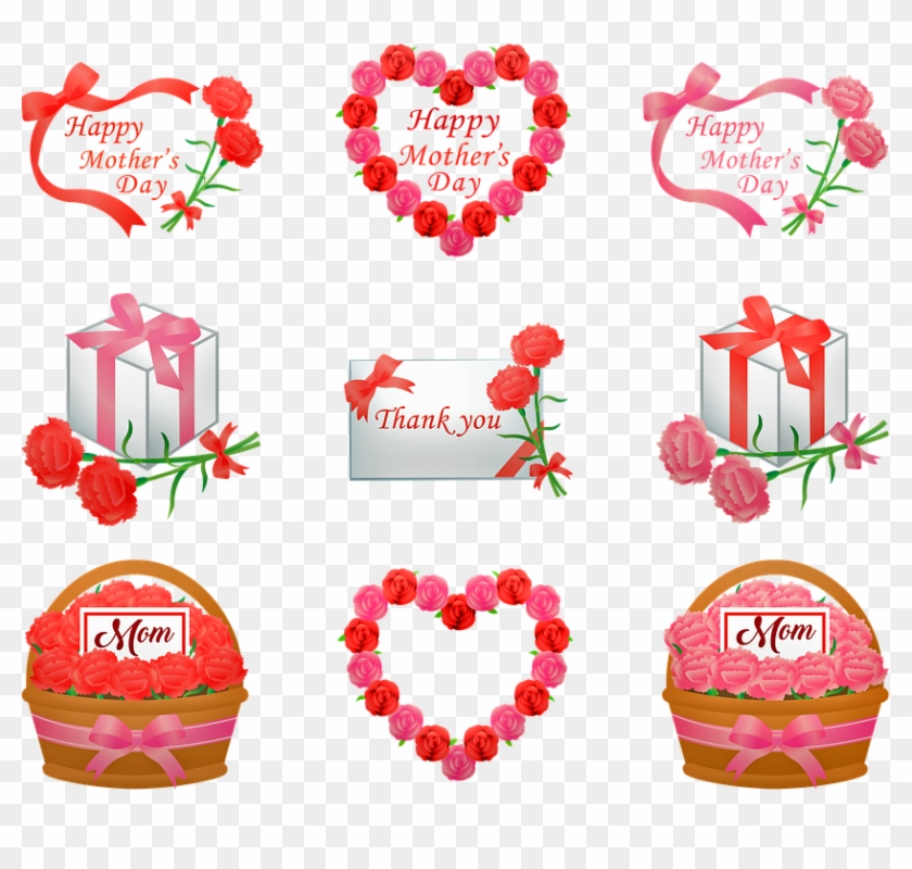 Mother's Day Gifts In Banner - 母 の 日 イラスト Clipart #3206240