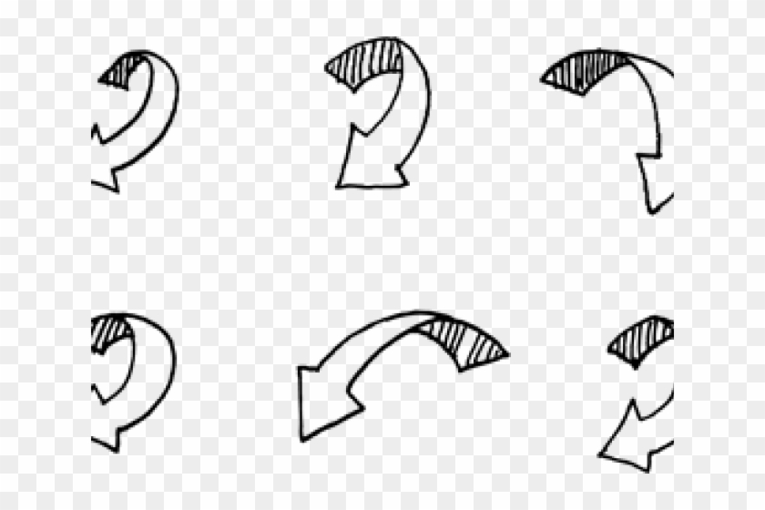 Drawn Arrow - Sketch Clipart