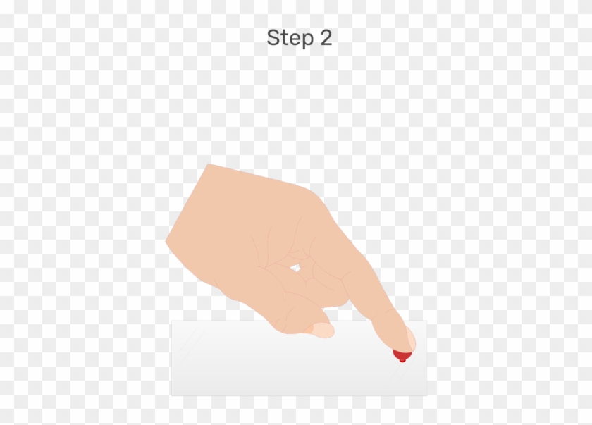 An Animation Of A Drop Of Blood Being Placed On One - Illustration Clipart