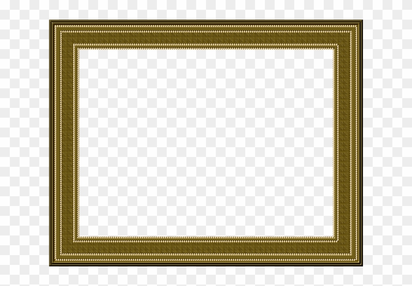 Picture Frame, Frame, Outline, Brown, Beads, Texture - Picture Frame Clipart